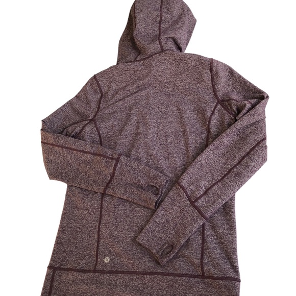 Lululemon Stride Jacket II Heathered Black Cherry size 10 nwot! - Picture 14 of 15